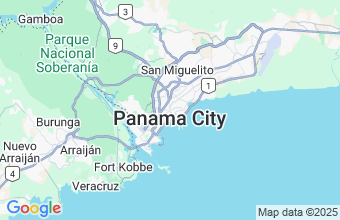 Map of Panama City
