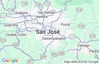 Map of SAN JOSE - COSTA RICA